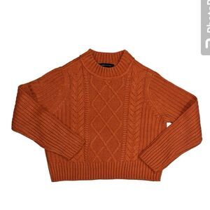Tommy Hilfiger Womens Sweater Orange Medium M